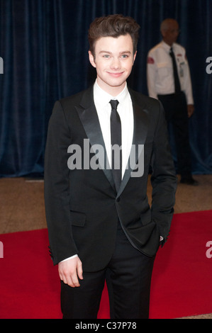 Chris Colfer arrive pour l'Association des journalistes accrédités auprès de la Maison Blanche le soir.WHCA) dîner à Washington, D.C., aux États-Unis. Le dîner r Banque D'Images