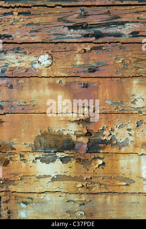 Détail de l'ancien bateau en bois Banque D'Images