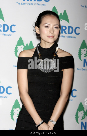 Ziyi Zhang Natural Resources Defense Council's 11th Annual "Forces de la Nature" la prestation au 583 Park Avenue - New York des arrivées Banque D'Images