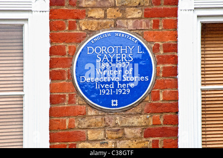 Chambre à Londres où Dorothy Sayers vécu 1921-1929, 23 & 24 Gt. James Street, WC1 ; Haus der Krimi-Autorin Banque D'Images