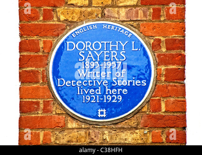 Chambre à Londres où Dorothy Sayers vécu 1921-1929, 23 & 24 Gt. James Street, WC1 ; Haus der Krimi-Autorin Banque D'Images