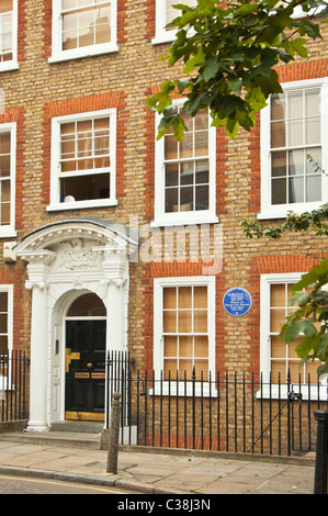 Chambre à Londres où Dorothy Sayers vécu 1921-1929, 23 & 24 Gt. James Street, WC1 : Haus der Krimi-Autorin Sayers à Londres Banque D'Images