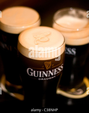 Image d'illustration de Guinness pintes Banque D'Images