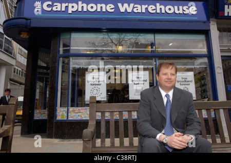 Photo : Charles Dunstone, Directeur général de Carphone Warehouse. Banque D'Images