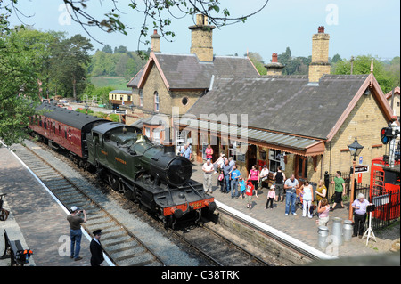 La Severn Valley Railway station Arley dans Worcestershire England Uk Banque D'Images