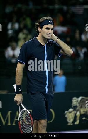 Roger Federer, vainqueur du Grand Chelem multiples Banque D'Images