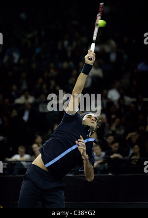 Roger Federer, vainqueur du Grand Chelem multiples Banque D'Images