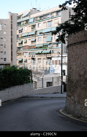 Gebäude im Stadtviertel el terreno, Palma, Majorque, Espagne. - Edifice dans le quartier d'El Terreno, Palma, Majorque, Espagne. Banque D'Images