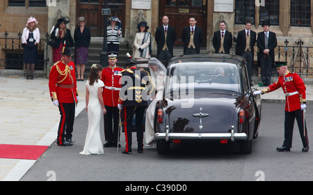 KATE MIDDLETON MARIAGE ROYAL l'abbaye de Westminster l'abbaye de Westminster Londres Angleterre 29 Avril 2011 Banque D'Images