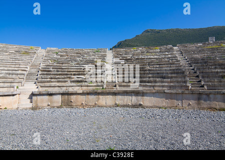 Dans l'ancien stade de la Grèce antique Messini Banque D'Images