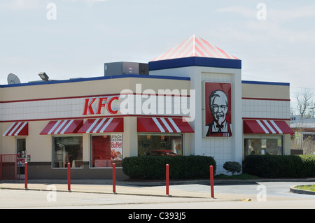 KFC, Kentucky Fried Chicken, restaurant à New York, USA Banque D'Images