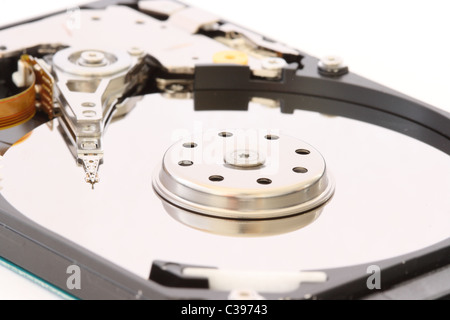 Vue détaillée d'une partie de disque dur - Disque dur - disques durs Banque D'Images