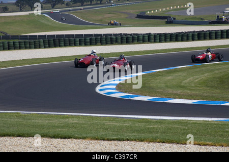 Course de Voitures anciennes à Phillip Island, Victoria, Australie Banque D'Images