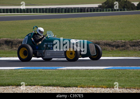 Course de Voitures anciennes à Phillip Island, Victoria, Australie Banque D'Images