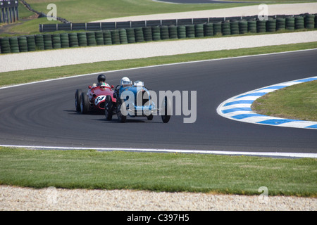 Course de Voitures anciennes à Phillip Island, Victoria, Australie Banque D'Images