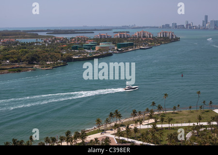 Fisher Island Miami Beach, FL, USA. Banque D'Images