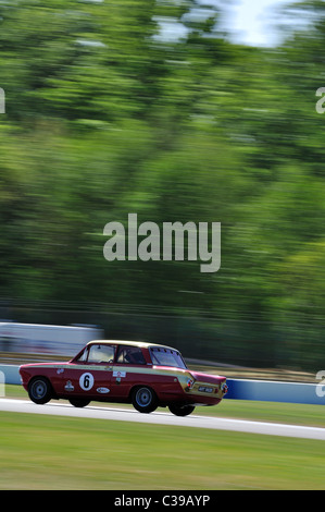 U2TC Pre-'66 de moins de 2 litres de tourismes - Henry Mann, 1965 Ford Cortina Lotus Mk1 Banque D'Images