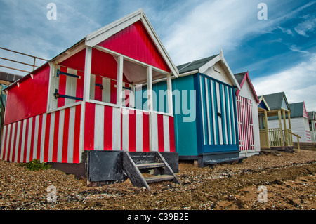 Cabines de plage de Southend Banque D'Images