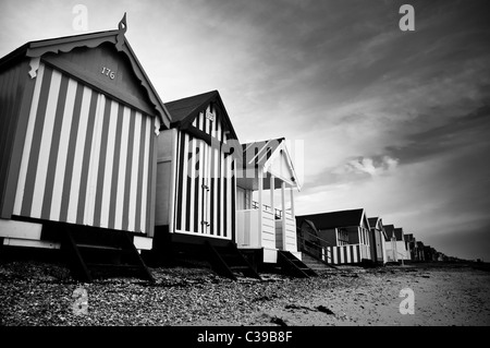 Cabines de plage de Southend Banque D'Images