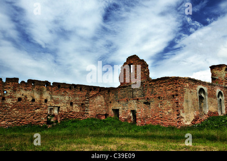 Ruines du château vieux à jour d'été ensoleillé Banque D'Images