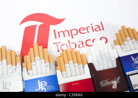 Produits du tabacs impériale portefeuille cigarette. Banque D'Images