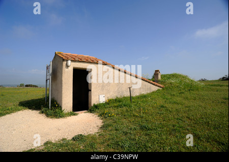 Italie, Latium, Tarquinia, nécropole étrusque Monterozzi Banque D'Images