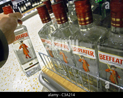 Image d'illustration de Gin Beefeater, une marque Pernod Ricard. Banque D'Images