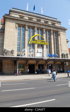 Hauptbahnhof, Leipzig, Saxe, Allemagne Banque D'Images