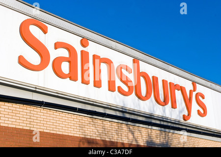 Magasin Sainsbury's au nord de Londres. Banque D'Images