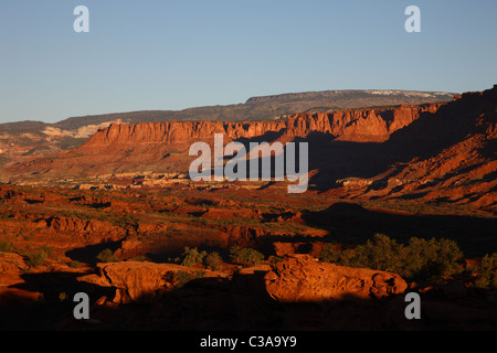 Lever du soleil Capitol Reef National Park Banque D'Images