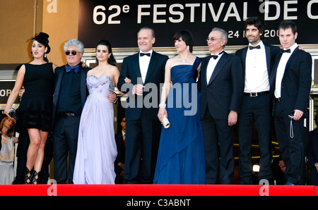 Rossy de Palma, Pedro Almodovar, Penelope Cruz, Lluis Homar, Blanca Portillo 2009 Cannes International Film Festival - Jour 7 Banque D'Images