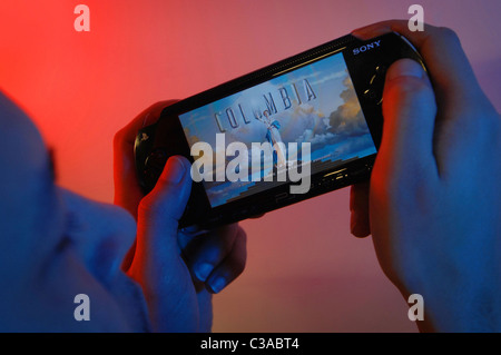 Image d'illustration de la PSP de Sony. Banque D'Images