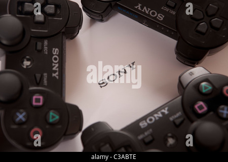 Image d'illustration de la Sony Playstation 3 contrôleur. Banque D'Images