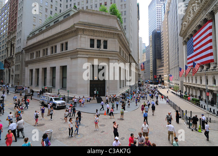 Une vue de la Bourse de Wall Street. Le 4 juin 2010. Banque D'Images