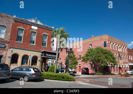 Floride, Amelia Island, Fernandina Beach. Palais historique, le plus vieux saloon saloon en Floride dans le même emplacement, ch. 1878. Banque D'Images