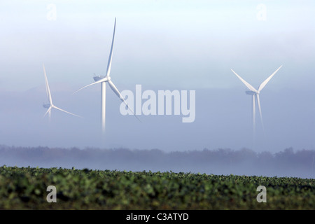 Ferme éolienne près de Sedgefield, comté de Durham. UK Banque D'Images