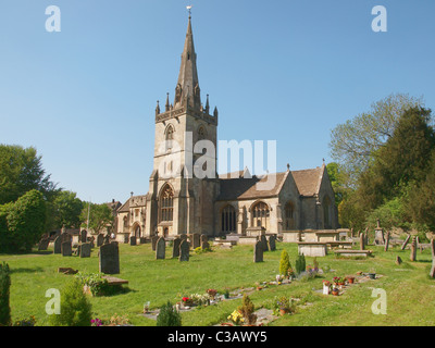 L'église St Barthélemy Angleterre Wiltshire Corsham Banque D'Images