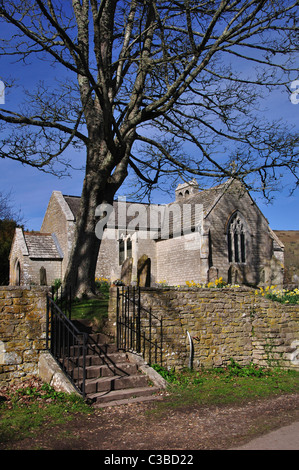 Une vue de l'église au village abandonné de Tyneham dans l'île de Purbeck Dorset UK Banque D'Images