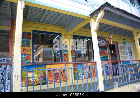 Boutique de l'art à Redcliffe Street à St Johns Antigua Banque D'Images