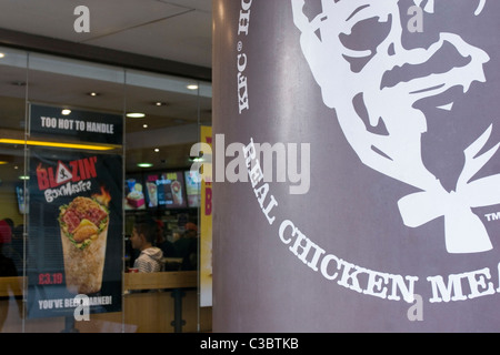 Image d'illustration d'un restaurant KFC ; partie de l'YUM ! Groupe de marques. Banque D'Images