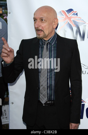 SIR BEN KINGSLEY CHAMPAGNE LANCEMENT DU BRITWEEK LOS ANGELES CALIFORNIA USA 26 avril 2011 Banque D'Images