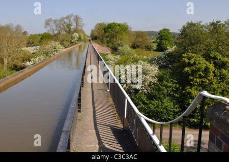 Aqueduc Edstone sur le Canal de Stratford, Warwickshire, England, UK Banque D'Images