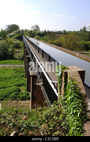 Aqueduc Edstone sur le Canal de Stratford, Warwickshire, England, UK Banque D'Images