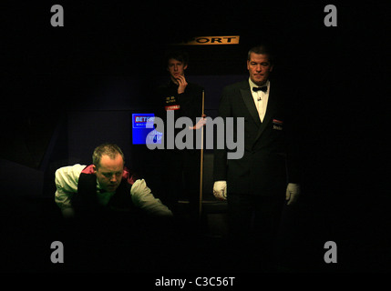 Ohn Higgins en action contre Judd Trump Banque D'Images