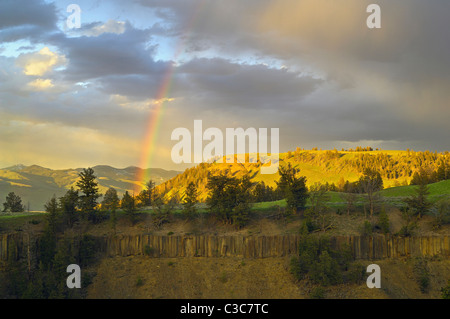 Arc-en-ciel de Yellowstone Banque D'Images