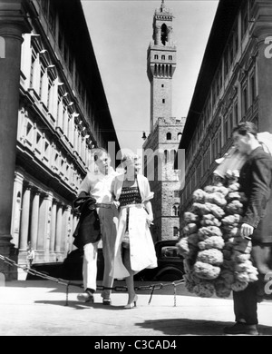 JOSEPH COTTEN, JOAN FONTAINE, septembre 1950, affaire Banque D'Images