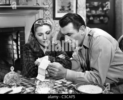 JOAN FONTAINE, GEORGE BRENT, LES AFFAIRES DE SUSAN, 1945 Banque D'Images