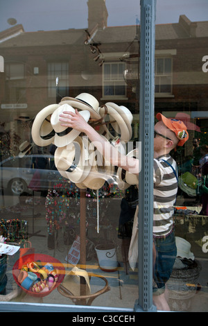 Hat Shop à Londres Banque D'Images