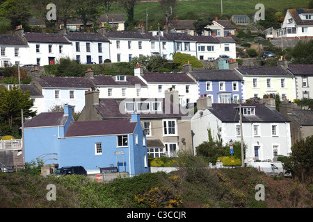 Maisons, New Quay, Ceredigion, pays de Galles Banque D'Images