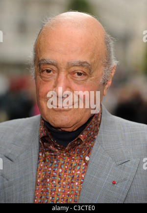 Mohamed Al Fayed UK film première de "bruno", tenue à l'Empire Leicester Square Londres, Angleterre - 15.05.09 Banque D'Images